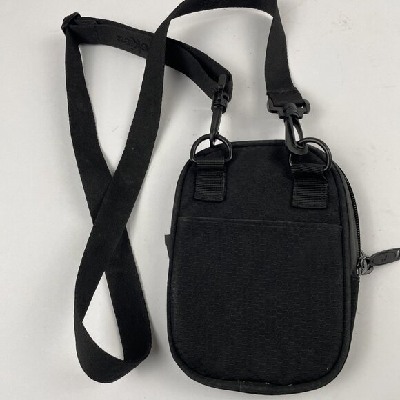 Cookies Original Crossbody Bag Small Canvas Card Slots Detachable Strap Black - Picture 2 of 9